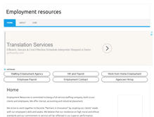 Tablet Screenshot of employmentresources.us